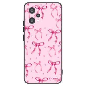 Picasee fekete szilikon tok az alábbi mobiltelefonokra Realme 9 Pro 5G - Bow Aesthetic