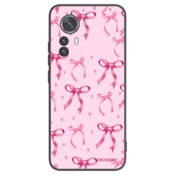 Picasee fekete szilikon tok az alábbi mobiltelefonokra Xiaomi 12 Pro - Bow Aesthetic