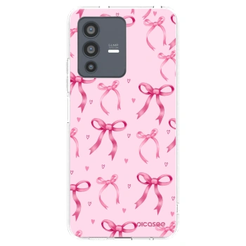 Picasee átlátszó szilikon tok az alábbi mobiltelefonokra Vivo V23 5G - Bow Aesthetic