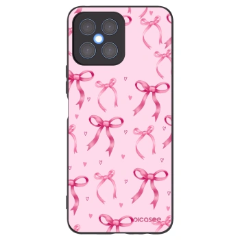 Picasee fekete szilikon tok az alábbi mobiltelefonokra Honor X8 4G - Bow Aesthetic