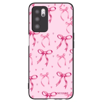 Picasee fekete szilikon tok az alábbi mobiltelefonokra OPPO A16s - Bow Aesthetic
