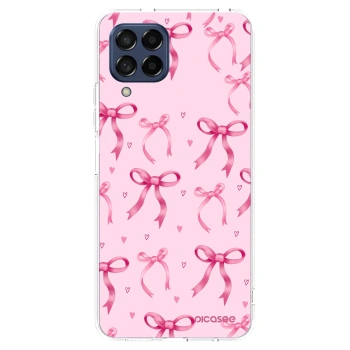 Picasee átlátszó szilikon tok az alábbi mobiltelefonokra Samsung Galaxy M53 5G - Bow Aesthetic