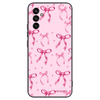 Picasee fekete szilikon tok az alábbi mobiltelefonokra Samsung Galaxy M13 M135F - Bow Aesthetic