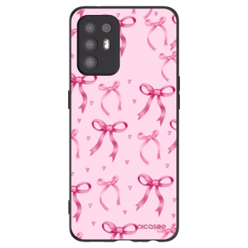 Picasee fekete szilikon tok az alábbi mobiltelefonokra OPPO A94 5G - Bow Aesthetic