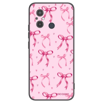 Picasee fekete szilikon tok az alábbi mobiltelefonokra Xiaomi Redmi 12C - Bow Aesthetic