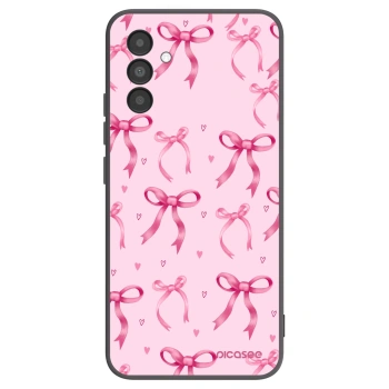 Picasee fekete szilikon tok az alábbi mobiltelefonokra Samsung Galaxy A04s A047F - Bow Aesthetic