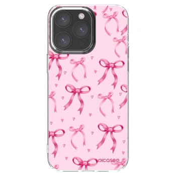 Picasee átlátszó szilikon tok az alábbi mobiltelefonokra Apple iPhone 15 Pro Max - Bow Aesthetic