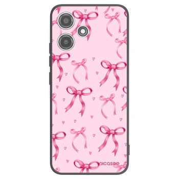 Picasee fekete szilikon tok az alábbi mobiltelefonokra Xiaomi Redmi 12 5G - Bow Aesthetic