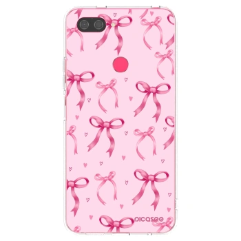 Picasee átlátszó szilikon tok az alábbi mobiltelefonokra Xiaomi Mi 8 Lite - Bow Aesthetic