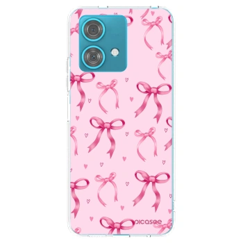 Picasee átlátszó szilikon tok az alábbi mobiltelefonokra Motorola Edge 40 Neo - Bow Aesthetic