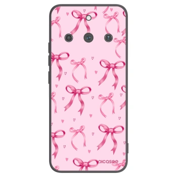 Picasee fekete szilikon tok az alábbi mobiltelefonokra Realme 11 Pro+ - Bow Aesthetic