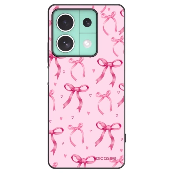 Picasee fekete szilikon tok az alábbi mobiltelefonokra Xiaomi Redmi Note 13 5G - Bow Aesthetic
