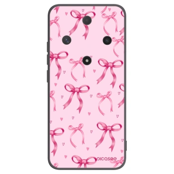 Picasee fekete szilikon tok az alábbi mobiltelefonokra Honor Magic6 Lite 5G - Bow Aesthetic