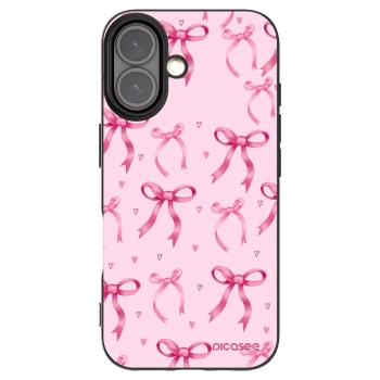 Picasee fekete szilikon tok az alábbi mobiltelefonokra Apple iPhone 16 - Bow Aesthetic