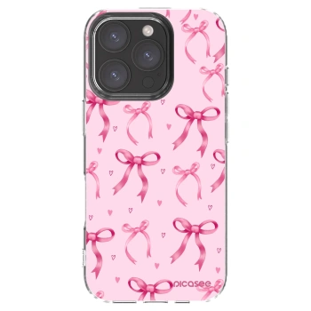 Picasee átlátszó szilikon tok az alábbi mobiltelefonokra Apple iPhone 16 Pro - Bow Aesthetic