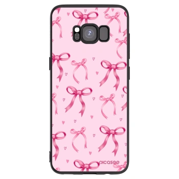 Picasee fekete szilikon tok az alábbi mobiltelefonokra Samsung Galaxy S8 G950F - Bow Aesthetic