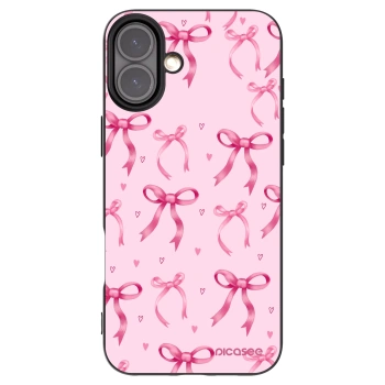 Picasee fekete szilikon tok az alábbi mobiltelefonokra Apple iPhone 16 Plus - Bow Aesthetic