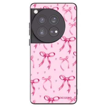 Picasee fekete szilikon tok az alábbi mobiltelefonokra OnePlus 12 5G - Bow Aesthetic