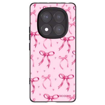 Picasee fekete szilikon tok az alábbi mobiltelefonokra Xiaomi Redmi Note 14 Pro 5G - Bow Aesthetic