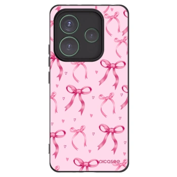 Picasee fekete szilikon tok az alábbi mobiltelefonokra Xiaomi Redmi Note 14 5G - Bow Aesthetic