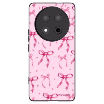 Picasee fekete szilikon tok az alábbi mobiltelefonokra Honor Magic7 Lite 5G - Bow Aesthetic