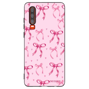 Picasee fekete szilikon tok az alábbi mobiltelefonokra Huawei P30 - Bow Aesthetic