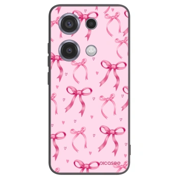 Picasee fekete szilikon tok az alábbi mobiltelefonokra Xiaomi Redmi Note 14S - Bow Aesthetic