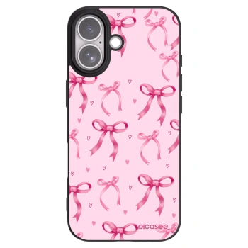 Picasee fekete szilikon tok az alábbi mobiltelefonokra Apple iPhone 17 - Bow Aesthetic