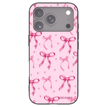 Picasee fekete szilikon tok az alábbi mobiltelefonokra Apple iPhone 17 Pro - Bow Aesthetic