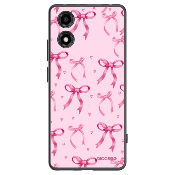 Picasee fekete szilikon tok az alábbi mobiltelefonokra Motorola Moto E14 - Bow Aesthetic