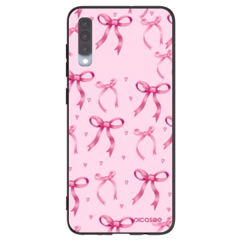 Picasee fekete szilikon tok az alábbi mobiltelefonokra Samsung Galaxy A70 A705F - Bow Aesthetic