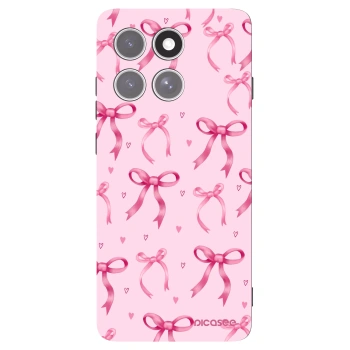 Picasee fekete szilikon tok az alábbi mobiltelefonokra Motorola Edge 60 Pro - Bow Aesthetic