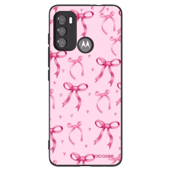 Picasee fekete szilikon tok az alábbi mobiltelefonokra Motorola Edge 60 5G - Bow Aesthetic