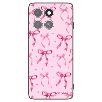 Picasee fekete szilikon tok az alábbi mobiltelefonokra Motorola Edge 60 Fusion - Bow Aesthetic