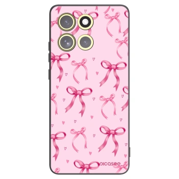 Picasee fekete szilikon tok az alábbi mobiltelefonokra Motorola Moto G86 Power 5G - Bow Aesthetic