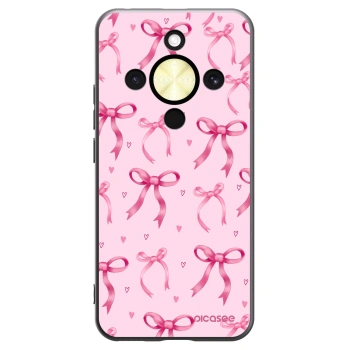 Picasee fekete szilikon tok az alábbi mobiltelefonokra Honor Magic8 Lite 5G - Bow Aesthetic