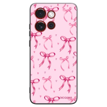 Picasee fekete szilikon tok az alábbi mobiltelefonokra Motorola Edge 60 Neo 5G - Bow Aesthetic
