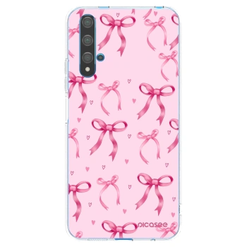 Picasee átlátszó szilikon tok az alábbi mobiltelefonokra Huawei Nova 5T - Bow Aesthetic