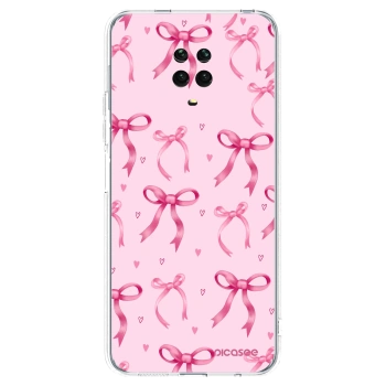 Picasee átlátszó szilikon tok az alábbi mobiltelefonokra Xiaomi Redmi Note 9 Pro - Bow Aesthetic