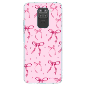 Picasee fekete szilikon tok az alábbi mobiltelefonokra Xiaomi Redmi Note 9 - Bow Aesthetic