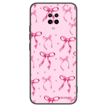 Picasee fekete szilikon tok az alábbi mobiltelefonokra Xiaomi Redmi Note 9S - Bow Aesthetic
