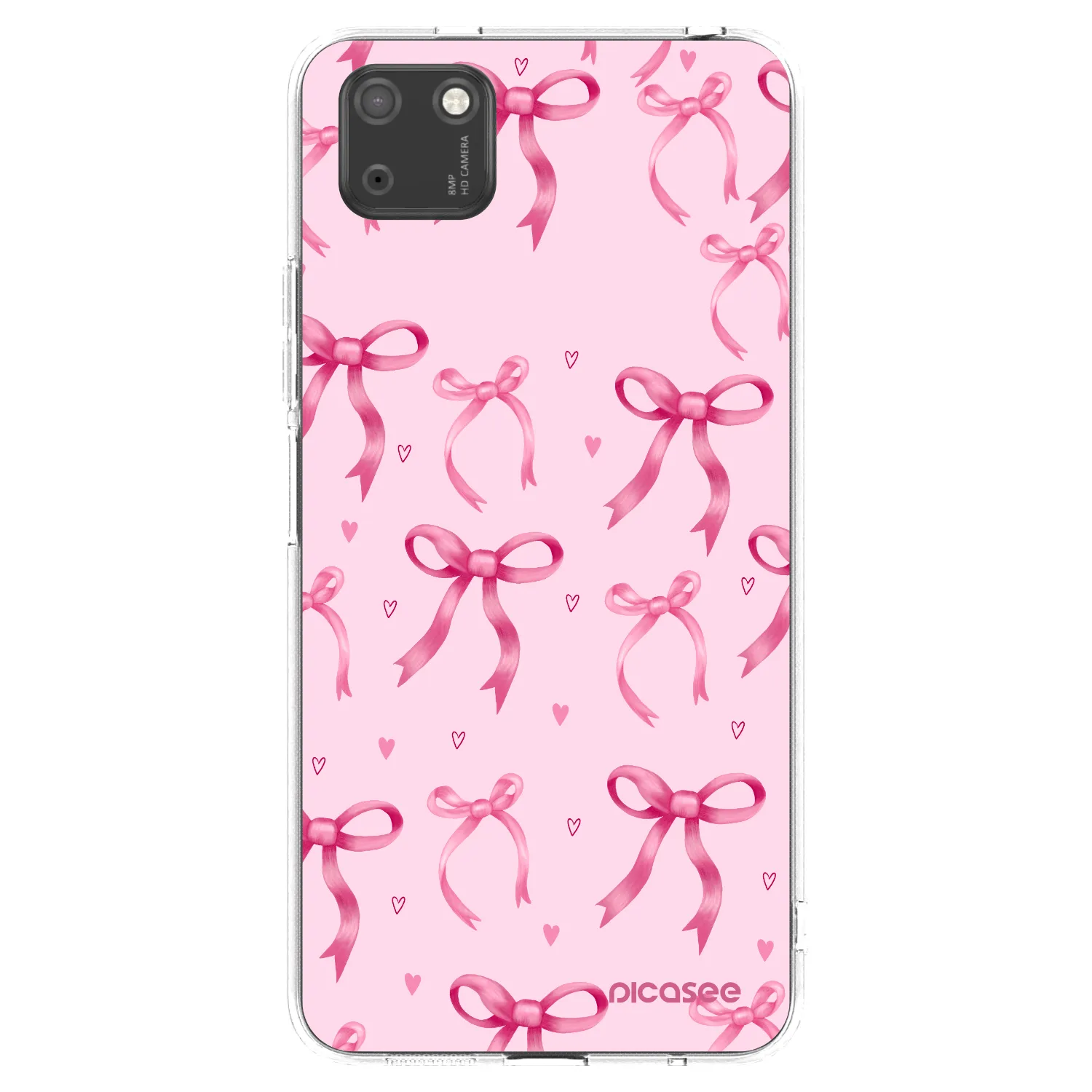 Picasee átlátszó szilikon tok az alábbi mobiltelefonokra Huawei Y5P - Bow Aesthetic