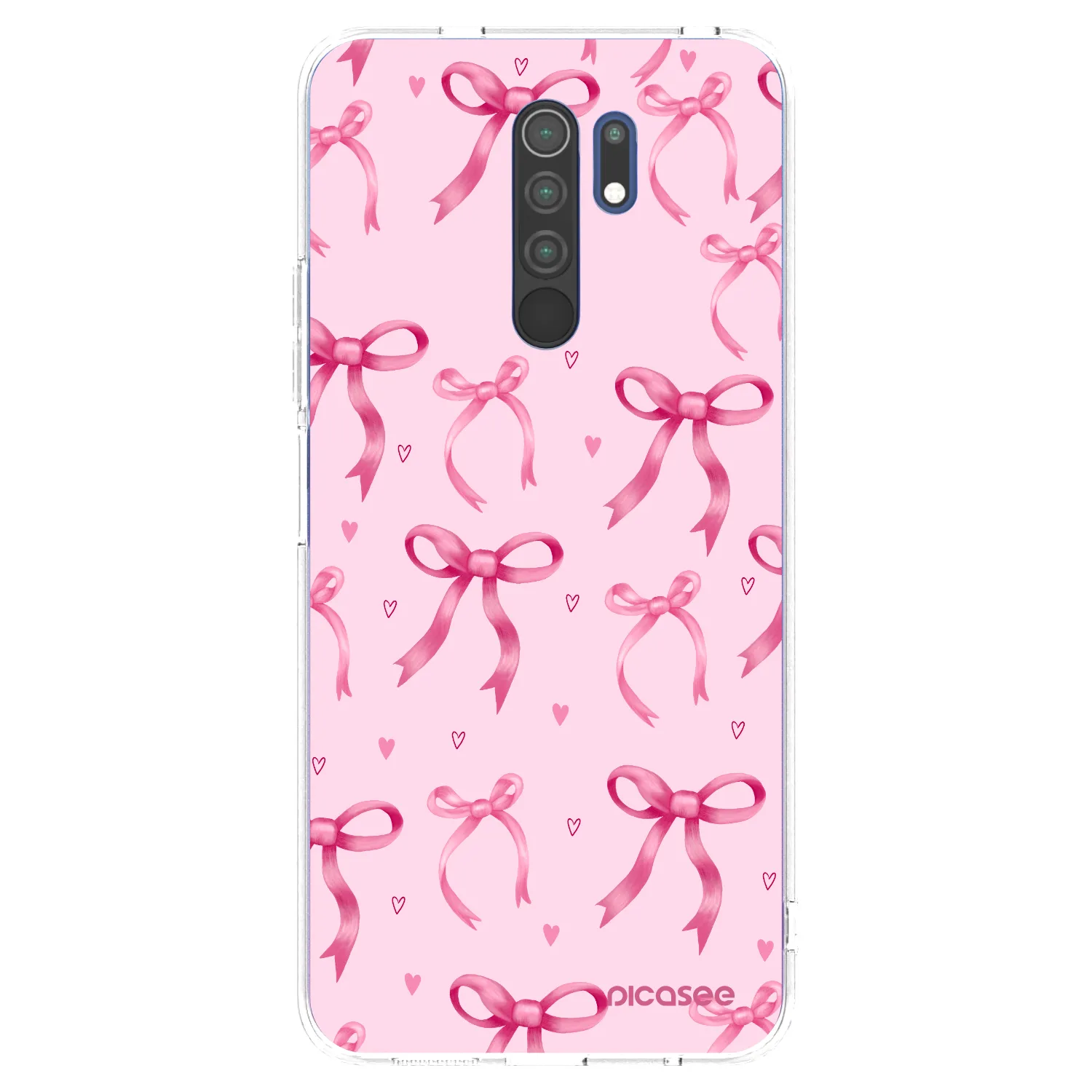 Picasee átlátszó szilikon tok az alábbi mobiltelefonokra Xiaomi Redmi 9 - Bow Aesthetic