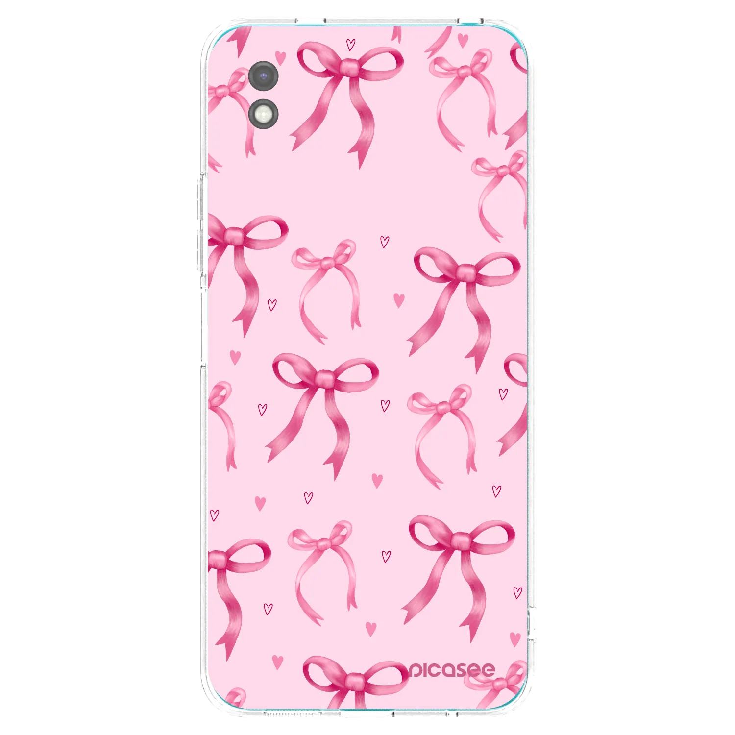 Picasee fekete szilikon tok az alábbi mobiltelefonokra Xiaomi Redmi 9A - Bow Aesthetic