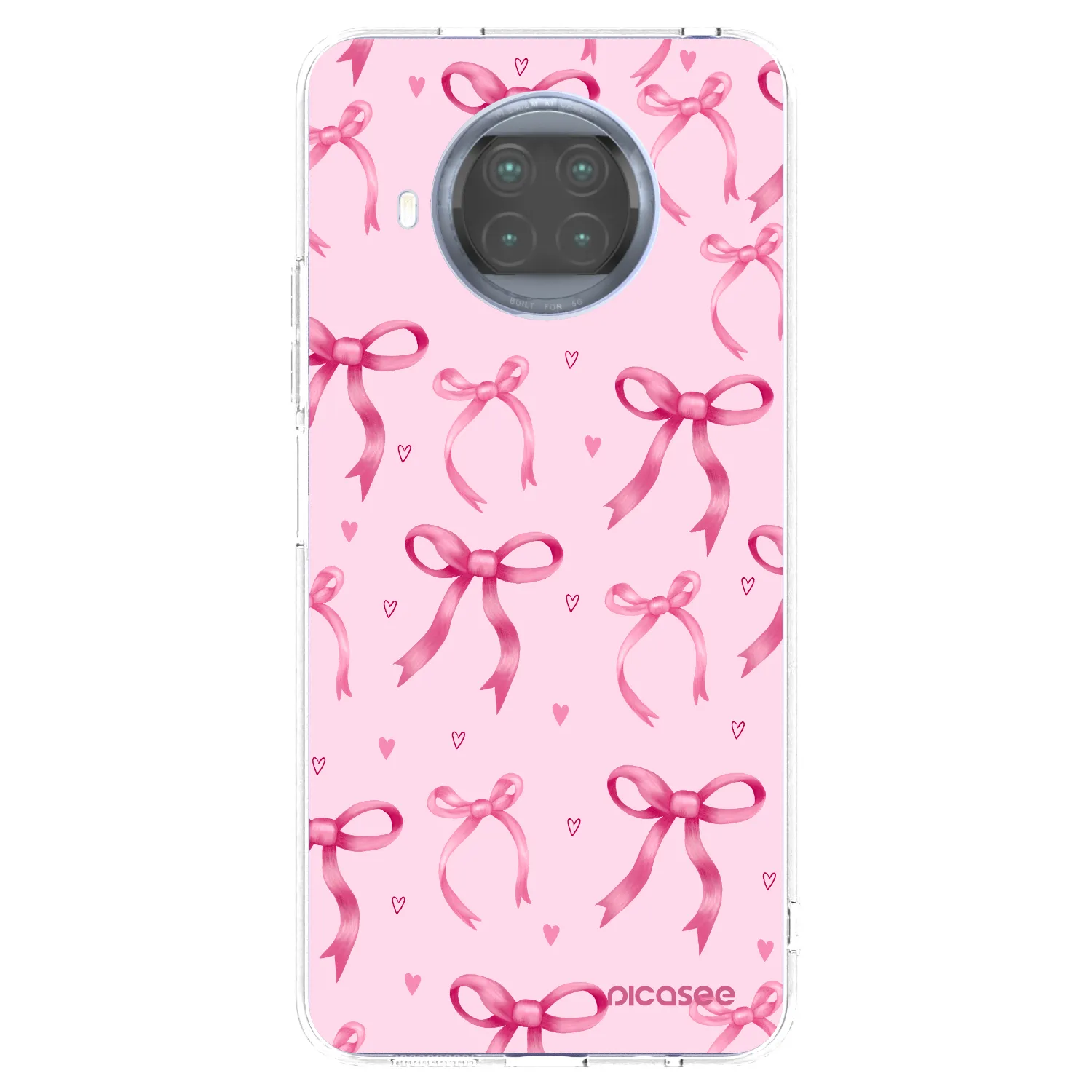 Picasee átlátszó szilikon tok az alábbi mobiltelefonokra Xiaomi Mi 10T Lite - Bow Aesthetic