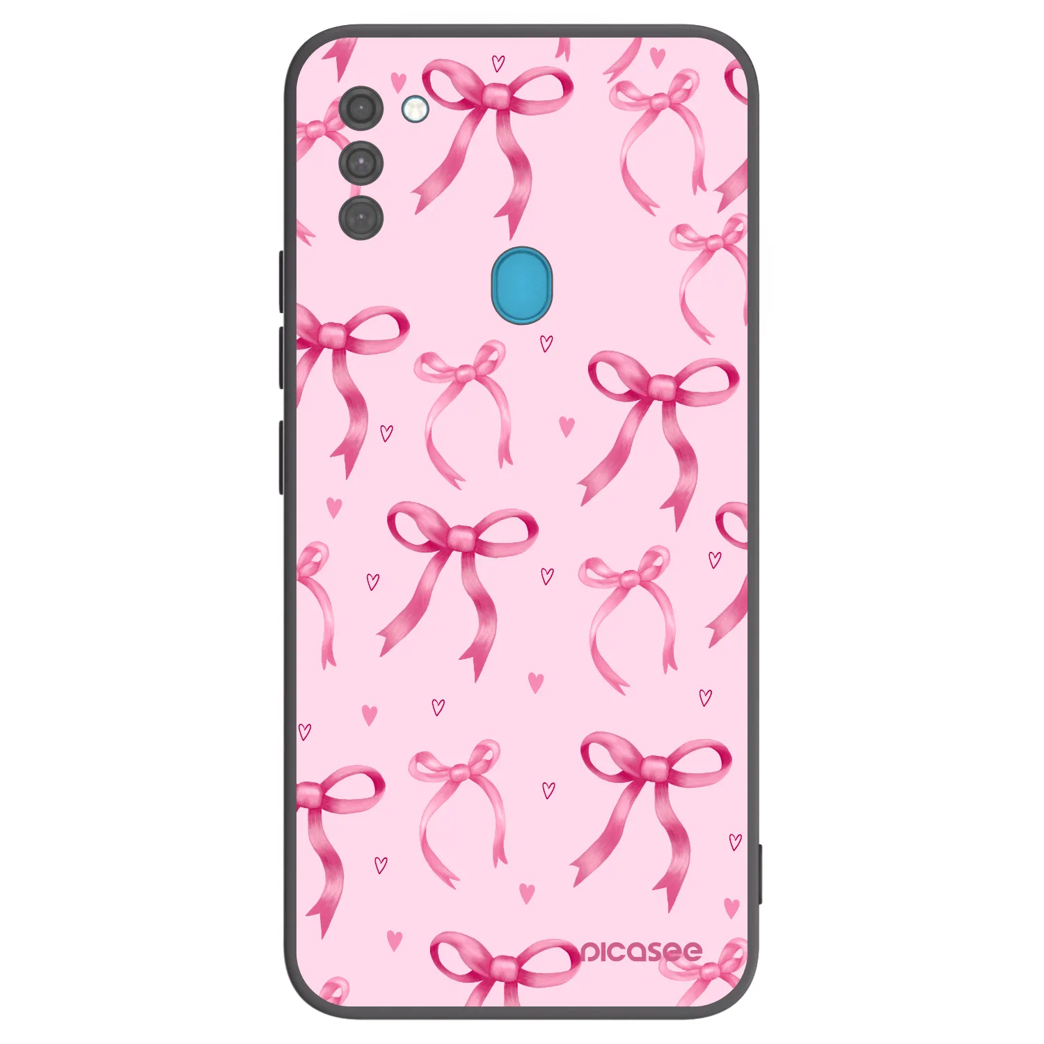 Picasee fekete szilikon tok az alábbi mobiltelefonokra Samsung Galaxy M11 - Bow Aesthetic
