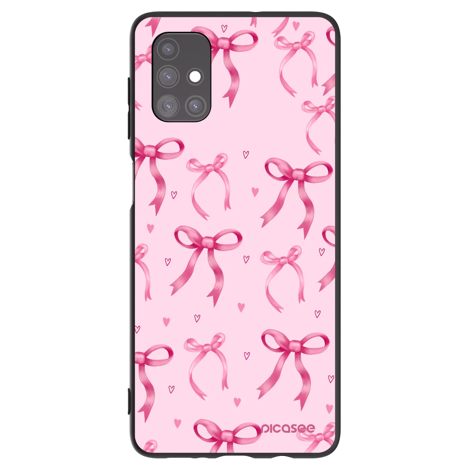 Picasee fekete szilikon tok az alábbi mobiltelefonokra Samsung Galaxy M51 M515F - Bow Aesthetic