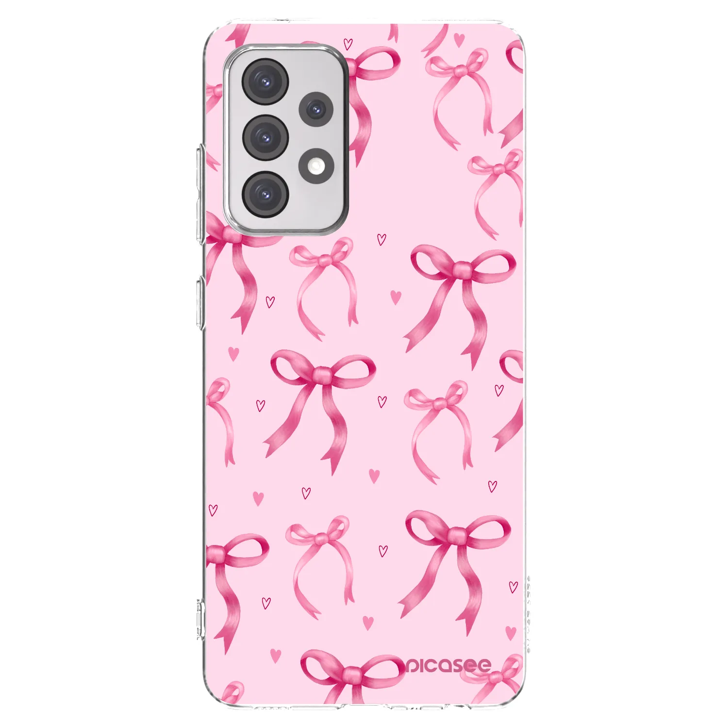 Picasee átlátszó szilikon tok az alábbi mobiltelefonokra Samsung Galaxy A52 5G A525F - Bow Aesthetic
