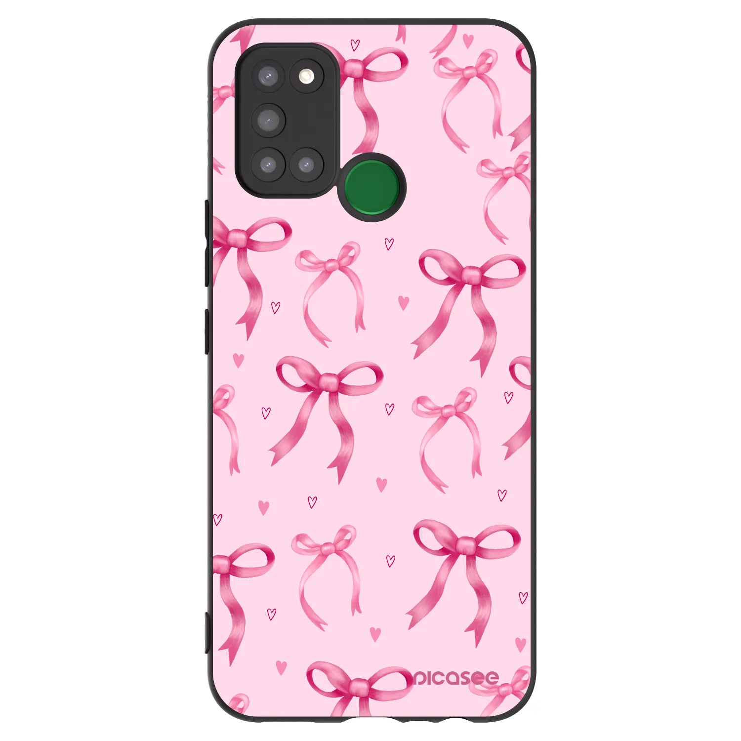 Picasee fekete szilikon tok az alábbi mobiltelefonokra Realme 7i - Bow Aesthetic