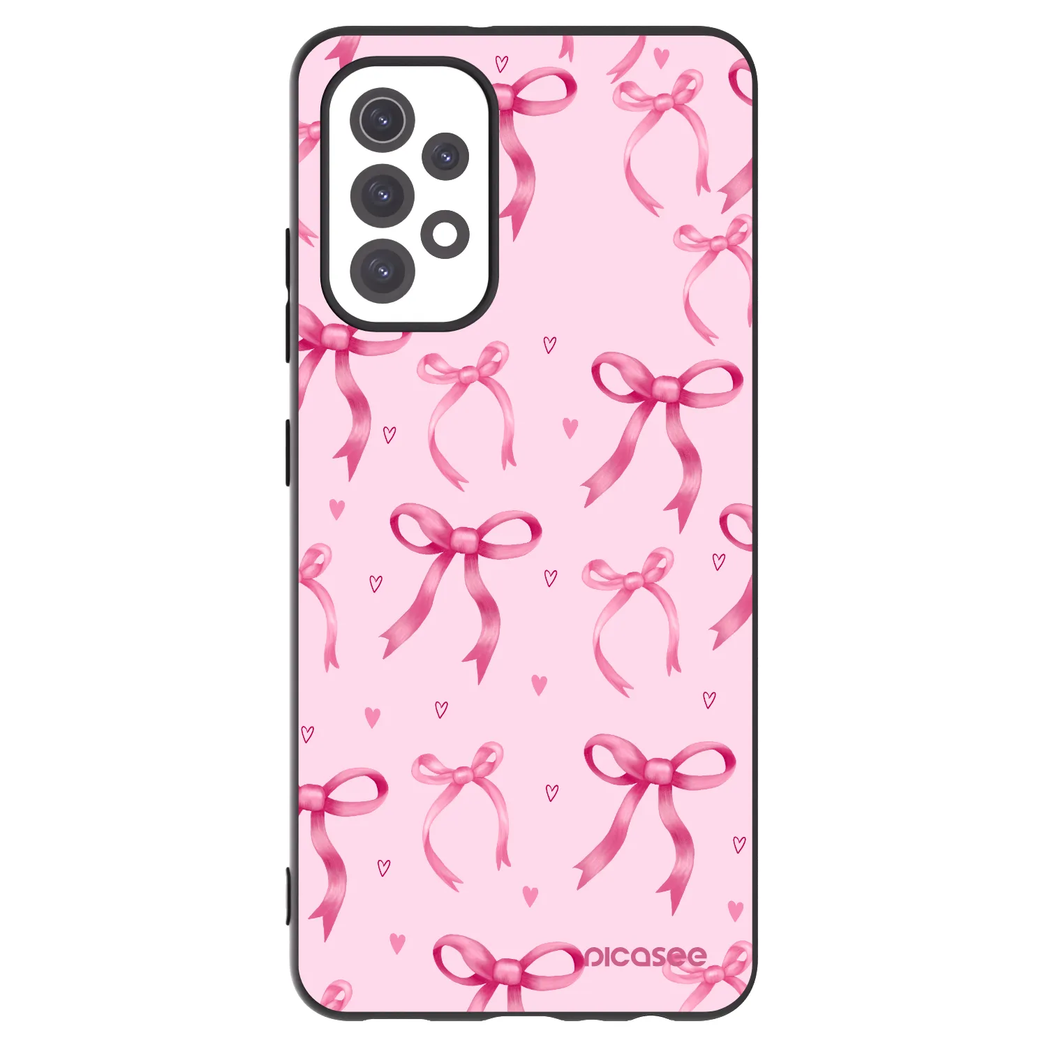 Picasee fekete szilikon tok az alábbi mobiltelefonokra Samsung Galaxy A32 5G A326B - Bow Aesthetic